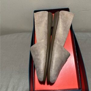 AEROSOLES Perforated Metallic Loafers